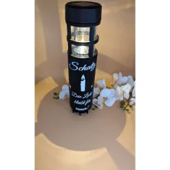 Grablicht Solar Kerze, Personalisiert, Kerze, Gedenklicht, Trauerlicht, Erinnerungslicht, Grab