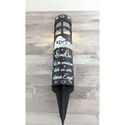 Grablicht Solar süßer Zug, Sternenkind Personalisiert,  Gedenklicht, Trauerlicht, Erinnerungslicht, Grabschmuck Kind