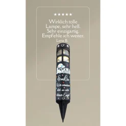 Grablicht Solar süßer Zug, Sternenkind Personalisiert,  Gedenklicht, Trauerlicht, Erinnerungslicht, Grabschmuck Kind