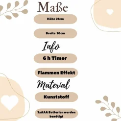 Grablicht Sternenkind, Led Laterne mit und ohne 6h Timer, Personalisiert,  Gedenklicht, Trauerlicht, Trauerlaterne, Grab