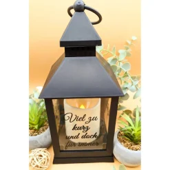 Grablicht Sternenkind, Led Laterne mit 6h Timer, Personalisiert,  Gedenklicht, Trauerlicht, Trauerlaterne, Erinnerungsli