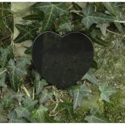 Grabschmuck Herz Trauerspruch Gedenkstein Marmor Grabdekoration Grabstein