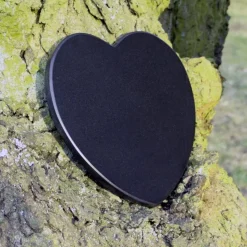 Grabschmuck Herz Trauerspruch Gedenkstein Marmor Grabdekoration Grabstein