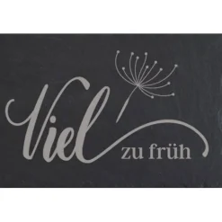 Grabschmuck Trauerschild Grab Schmuck Friedhof Grabplatte Stein Schiefer schwarz Steinplatte Platte Garten Erde