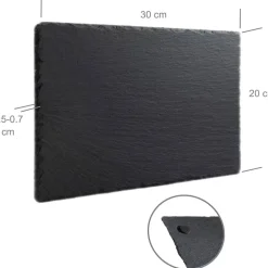 Grabstein & Gedenktafel aus Schiefer 30x20cm – Personalisierte Wunschgravur & Fotogravur