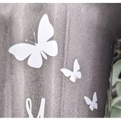 Grabvase, Grabdeko, Grabschmuck 3 Schmetterlinge