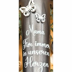 Grabvase, Schmetterlinge, Grabdeko, Grabschmuck