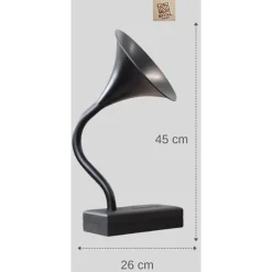 Grammophone Akustik Iphone Handy Akustik Gastgeschenk Black