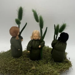 Grasmädchen - Jahreszeitentisch  - Frühling - Blumenkinder - Weihnachtsdeko