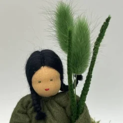 Grasmädchen - Jahreszeitentisch  - Frühling - Blumenkinder - Weihnachtsdeko