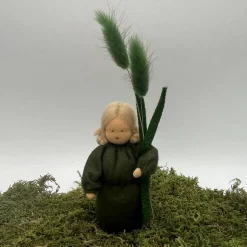 Grasmädchen - Jahreszeitentisch  - Frühling - Blumenkinder - Weihnachtsdeko