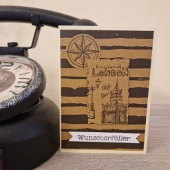 Gratulationskarte / England / Wunscherfüller / Traumreise England / Reisewünsche England / Reisen / Urlaubswunsch