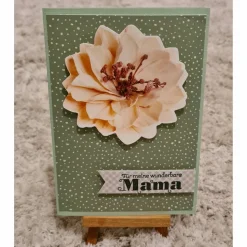 Gratulationskarte , Muttertag ,Für meine wunderbare Mama , Blüte