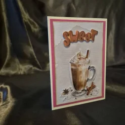 Gratulationskarte / Schokoglasmotiv /Süße Überraschung / Dankeskarte / Geschenk / Grußkarte