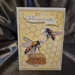 Gratulationskarte Bienenmotiv / Honigdesign Karte / Bienen Grußkarten / Glückwunschkarte