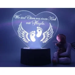 graviertes Herz als Trauerlicht• Erinnerungslicht•Weihnachtsdekoration •Fehlgeburt• Sternenkindandenken• Gedenken