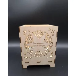 Graviertes Holzlicht Sternenkind • Trauerlicht • Erinnerung & Geschenk • Hochzeitslicht • Hochzeitsgeschenk