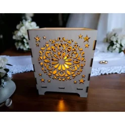 Graviertes Holzlicht Sternenkind • Trauerlicht • Erinnerung & Geschenk • Hochzeitslicht • Hochzeitsgeschenk