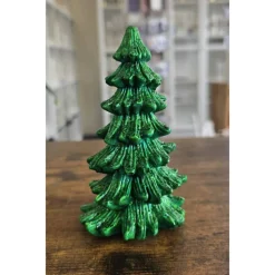 Grüne Glitzer Weihnachtsbäume - Tanne -