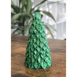 Grüne Glitzer Weihnachtsbäume - Tanne -