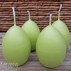 Grüne Ostereikerze