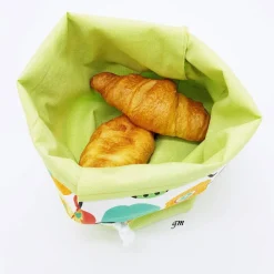 Grüner Stoffbeutel mit Zugband – Frühlingstasche für Osternest, Geschenke & Aufbewahrung