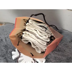 Große befüllbare Adventskalendersäckchen aus Leinen in Beige & Taupe – XXL Adventskalender zum Selbstbefüllen