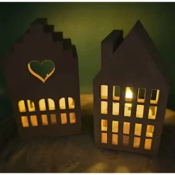 Große Lichthäuser aus Raysin in Pastell – Einzigartige Deko & sanftes Licht