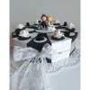 Große XXL Hochzeitstorte/Schachteltorte/Geldgeschenk, Torte zur Hochzeit in schwarz-weiß,  26cm Ø