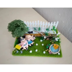 Großeltern Geschenk Garten Deko – Einzigartige Szene für Oma & Opa vom SaBienchenshop