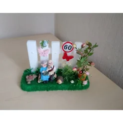 Großeltern Geschenk Garten Deko – Einzigartige Szene für Oma & Opa 2.Wahl - Sonderpreis