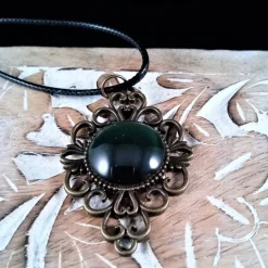 großer Anhänger bronze 18mm Cabochon mit Wunschmotiv mit Foto