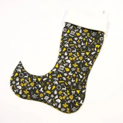 Großer Nikolausstiefel Nikolaussocke Nikolausstrumpf handgefertigt Weihnachtsmotiven Renntier personalisierbar mit Namen