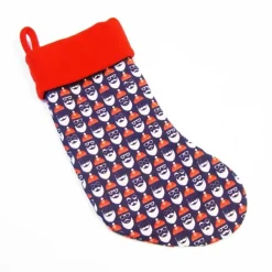 Großer Nikolausstiefel Nikolaussocke Nikolausstrumpf handgefertigt Nikolausgesicht personalisierbar mit Namen