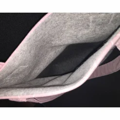 Großer Shopper aus Wollfilz / rosa grau / Einkaufstasche / Schultertasche *Einzelstück*