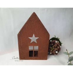 Großes Windlicht Haus - Lichthaus