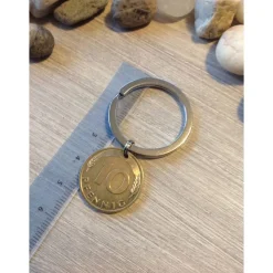 Groschen, Tacken, Zehner - Schöne alte Münze am Schlüsselring / 1994