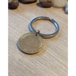 Groschen, Tacken, Zehner - Schöne alte Münze am Schlüsselring / 1994