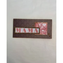 Grußkarte / Glückwunschkarte für die Mama, mit Herzen im „Vintage Stil“, Handarbeit, Stampin’Up