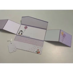 Grußkarte / Glückwunschkarte zu verschiedensten Anlässen für Tickets / Eintrittskarten, Pinguine zum Geburtstag