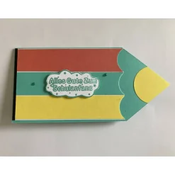 Grußkarte als Bleistift Glückwunschkarte 