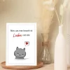 Grußkarte für Katzenfreunde – „Alles, was man braucht, ist Liebe und eine Katze“ mit passendem Umschlag