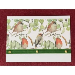 Grußkarte, Handarbeit mit Umschlag, Vogel motiv