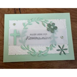 Grußkarte oder Einladung Kommunion