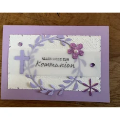 Grußkarte oder Einladung Kommunion