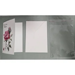 Grußkarte rote Rosen