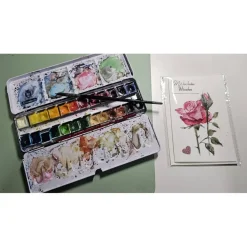 Grußkarte rote Rosen