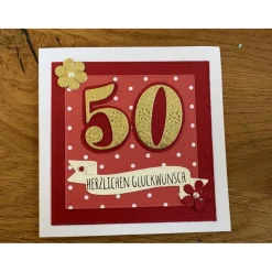 Grußkarte runder Geburtstag