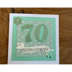 Grußkarte runder Geburtstag