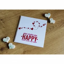 Grußkarte "you make me happy" aus der Manufaktur KarLa